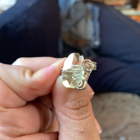 Hand made Smokey quartz silver ring - Picture 3 of 3